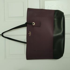 Kate Spade plum, purple & black bag, tote
